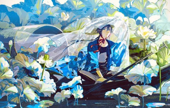 Boat, Lily, guy