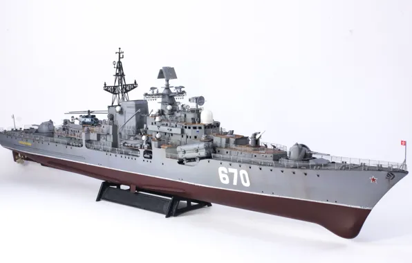 Model, squadron, destroyer, head, Modern, 670, project 956