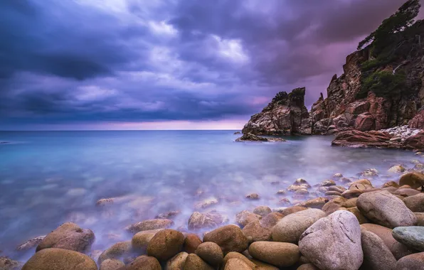 Picture sea, stones, rocks