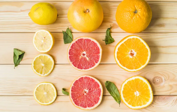 Picture lemon, orange, citrus, lemon, wood, grapefruit, orange, grapefruit