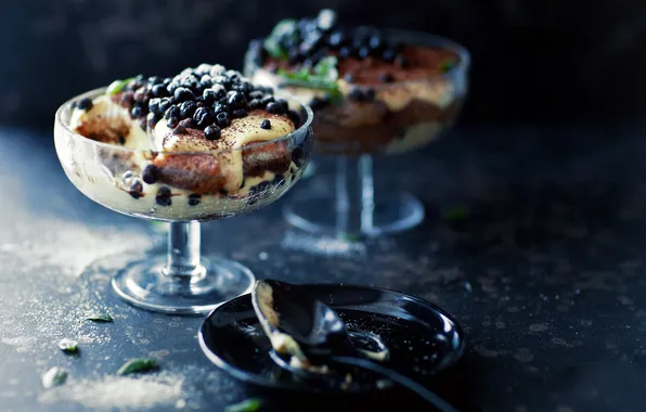 GLASS, MACRO, DESSERT, SPOON, ICE cream, GENTLY