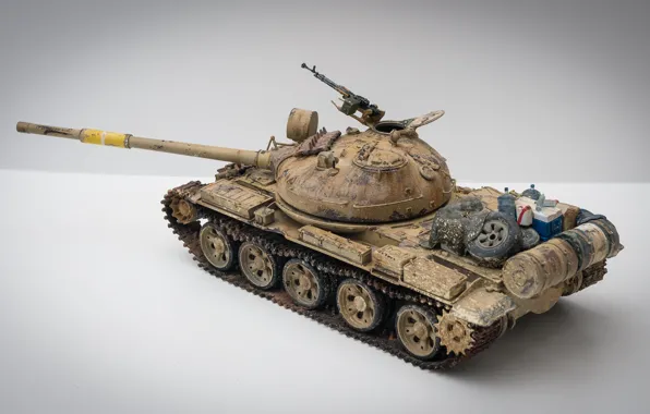 Picture toy, medium tank, model, Iraqi T-62