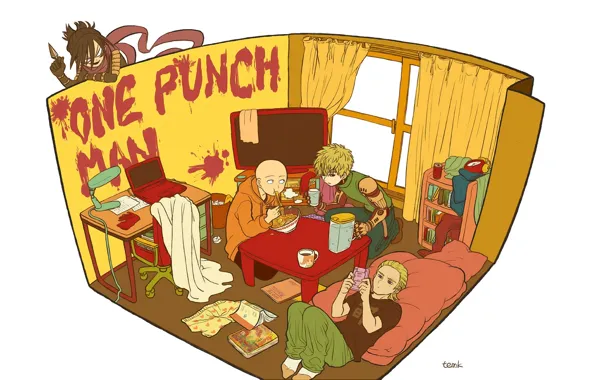 Minimalism, Sonic, King, Saitama, OnePunch-Man, Geno