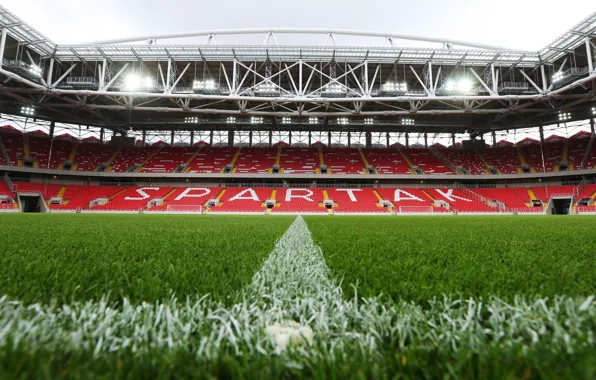 Field, lawn, Football, Stadium, Spartacus, Spartak, Open Arena