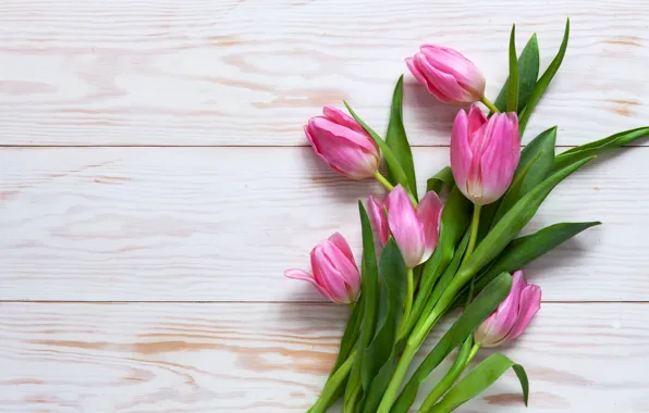 Flowers, bouquet, tulips, pink, pink, flowers, beautiful, romantic