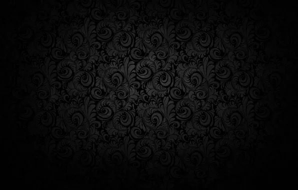 Light, patterns, black background