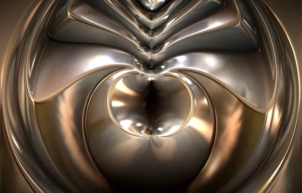 Line, circles, metal, abstraction, pattern, silver, color, round