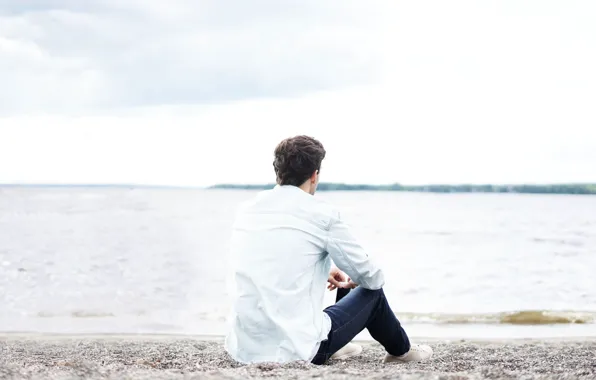 Beach, stay, guy, privacy, alone