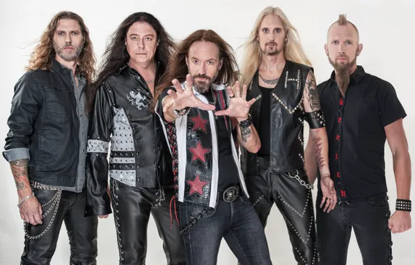 Hevy-metal, power metal, HammerFall, David Wallin, Joacim Cans, Oscar Dronjak, Fredrik Larsson, Pontus Norgren