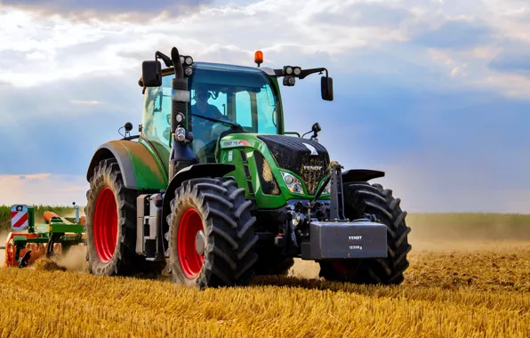 Field, background, Wallpaper, technique, tractor, wallpaper, picture, tractor