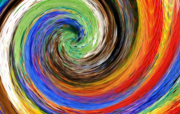 Line, abstraction, color, rainbow, picture, spiral, whirlpool, canvas