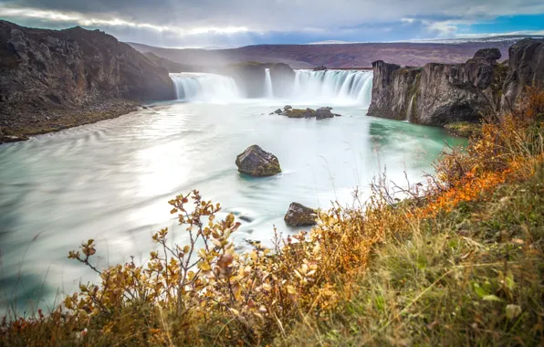Water, nature, waterfall, Iceland, nature, water, waterfall, iceland