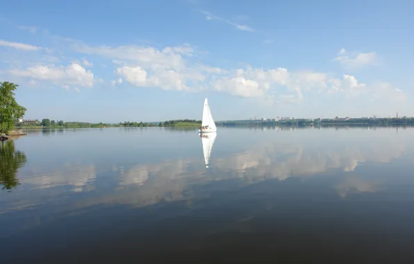 Lake, Yacht, Summer, Sail, Thank, Karavella