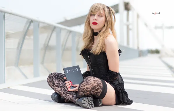 Picture girl, pose, background