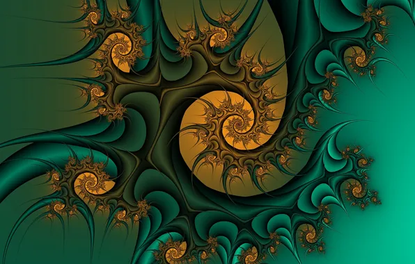 Abstraction, pattern, fractals, spiral, fractal, abstract background, tightening
