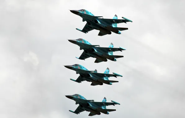 Picture bomber, the Russian air force, DRY, FULLBACK, SU-34
