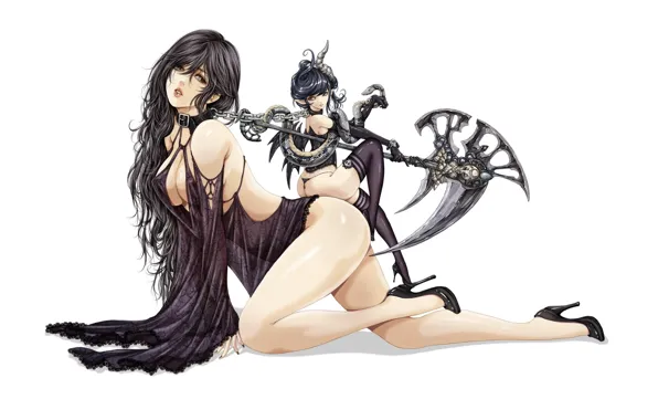 Sake, girl, ass, snake, weapon, woman, anime, pretty