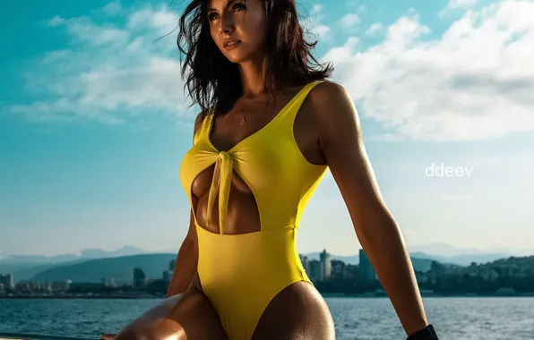 Swimsuit, chest, girl, ddeev, Dmitry Deev