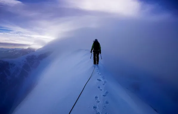Picture snow, mountains, tops