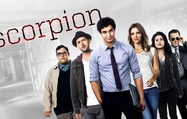 Girl, man, Scorpion, cast, tie, tv series