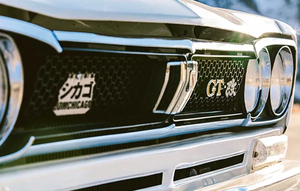 Auto, Machine, Logo, Grille, Nissan, Nissan, Lights, Logo