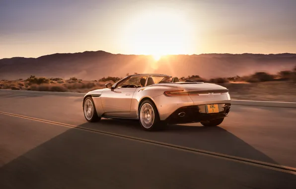 Aston Martin, rear view, 2018, Volante, DB11