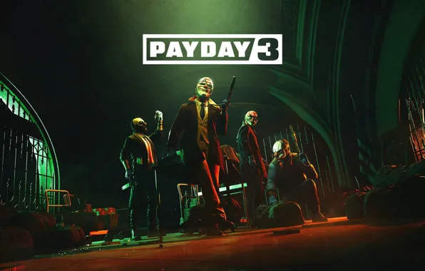 The bandits, mask, the robbers, grid, costume, Pay Day 3