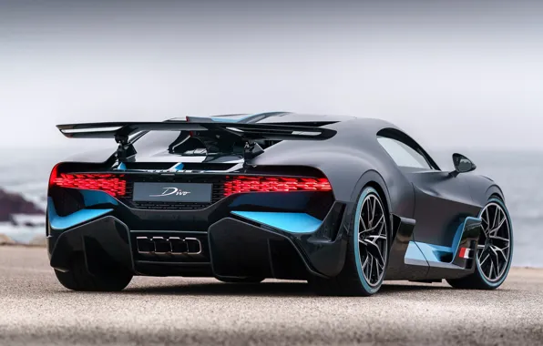 Bugatti, supercar, rear view, 2018, hypercar, Divo