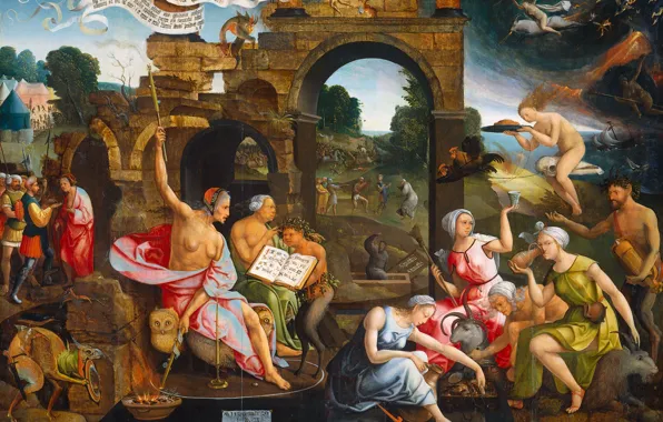 Picture picture, myth, Saul and the Witch of Endor, Jacob Cornelis van Oostsanen