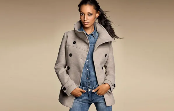 Brunette, Model, Blue, Jasmine, Tookes, Jans