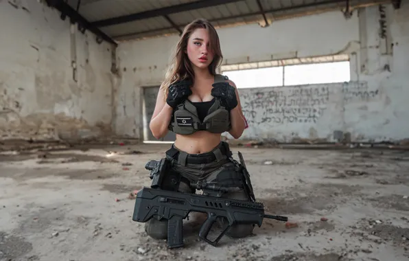 Picture rifle, panelift, ammunition, Israel Defense Force, Natalia Fadeev, tavor, tar-21