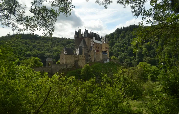 Nature, Germany, Panorama, Nature, Germany, Panorama, Wierschem, ELTZ Castle