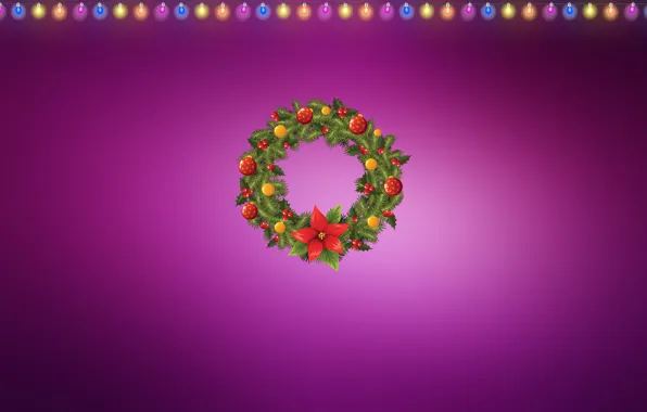 Minimalism, Lights, Christmas, Background, New year, Holiday, Art, Christmas