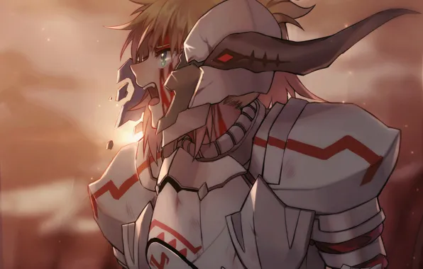 Girl, armor, Fate - Apocrypha, Fate Apocrypha, Red Saber