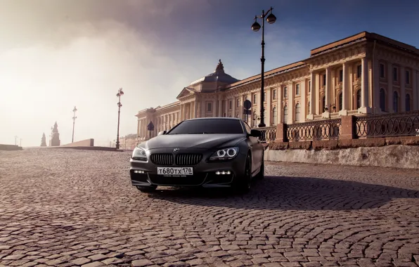 Car, machine, auto, bridge, city, fog, race, bmw