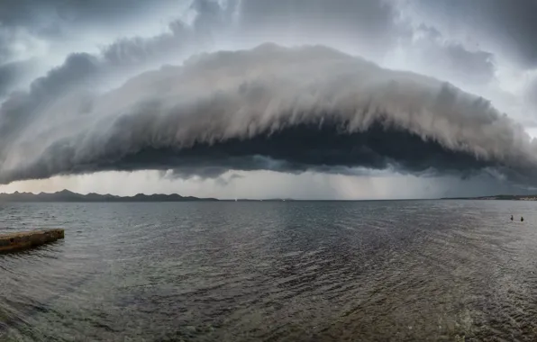 Sea, nature, cloud