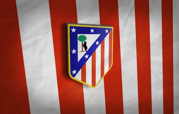 Picture Atletico Madrid, football, Primera Division, 3D logo, wallpaper, Spain, Sport
