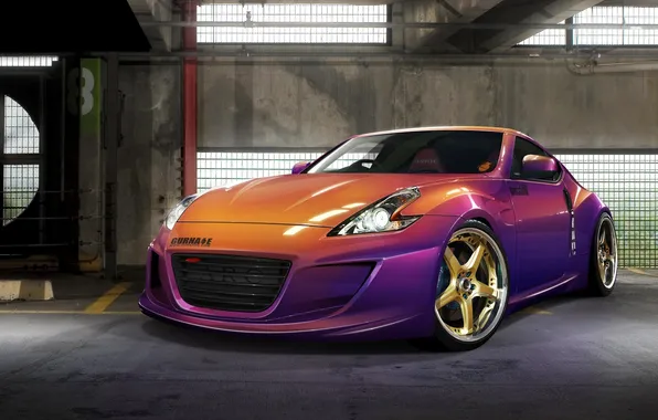 Auto, garage, Nissan, cars, 370Z