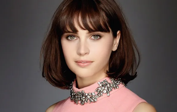 Look, girl, face, portrait, actress, Felicity Jones