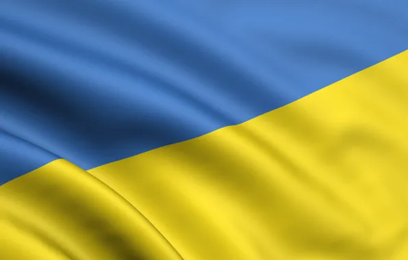 Yellow, Blue, Flag, Ukraine