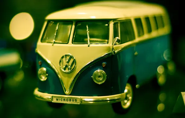 Picture macro, photo, background, Wallpaper, toy, Volkswagen, machine, minibus
