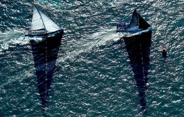 Sea, race, yachts, sails, regatta, sailing, the