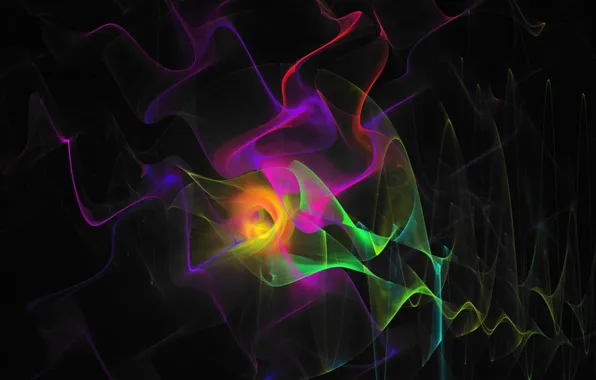 Light, paint, ray, fractal