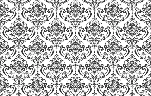 Pattern, texture, white background, ornament, vintage, seamless