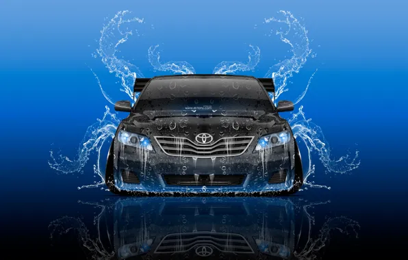 Water, Auto, Design, Black, Blue, Tuning, Style, Wallpaper