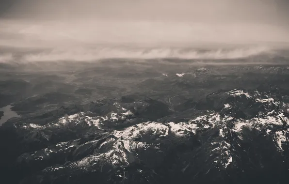 Picture mountains, height, filter