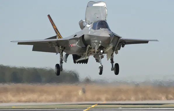 Picture landing, Lightning II, WFP, Lockheed Martin, Lockheed Martin, F-35В, F-35B, and vertical landing