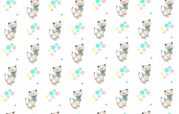 Picture background, texture, art, children's, kitty