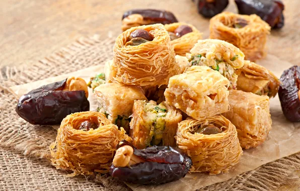 Picture sweets, East, baklava