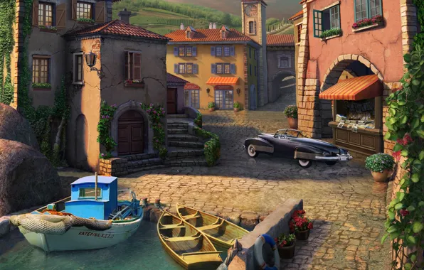 Picture rendering, street, town, andrew krivulya, Wharf location